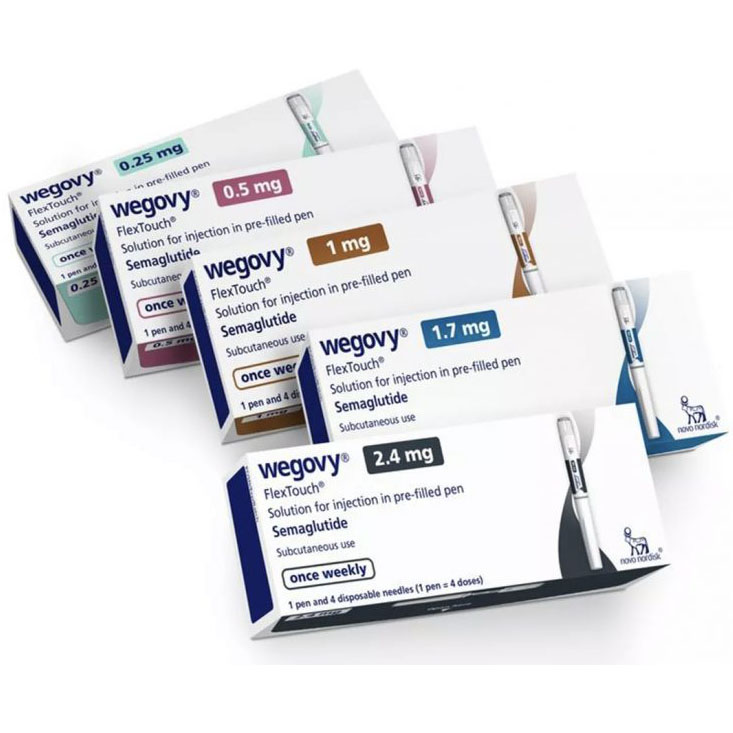 Wegovy injection pen and packaging